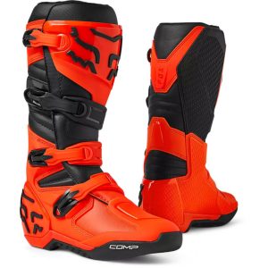 Botas Moto Fox Comp Naranja Fluor