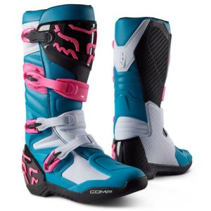 Botas Moto Comp Celeste Fo