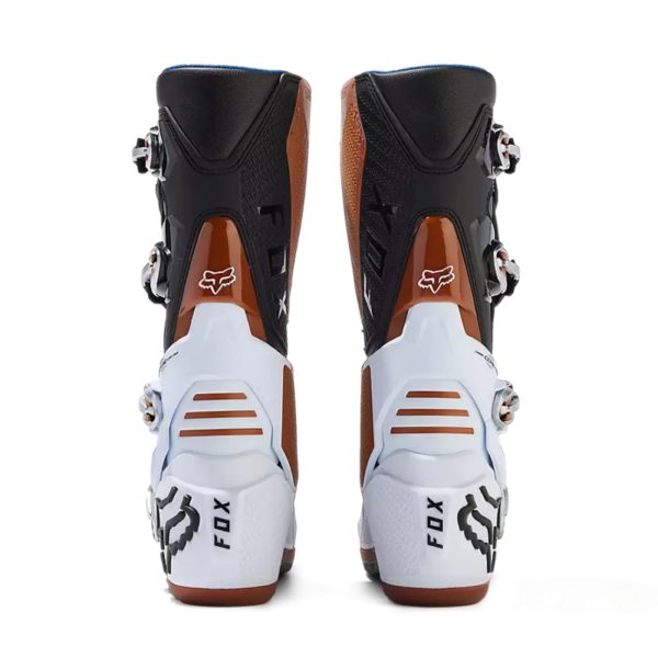 Botas Moto Motion Blanco/Negro/Cafe Fox - Imagen 4