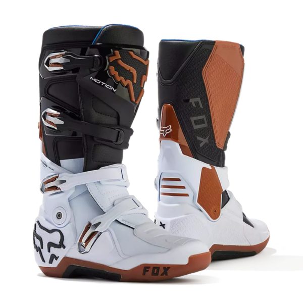 Botas Moto Motion Blanco/Negro/Cafe Fox