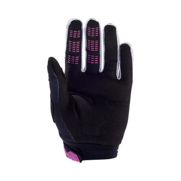 Guantes Moto Fox 180 Flora Mujer Rosado/Negro. - Imagen 2