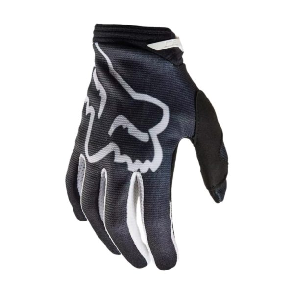 Guantes Moto Fox 180 Toxsyk Mujer Negro/Blanco.