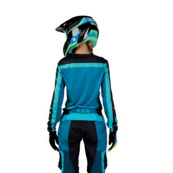 Polera Moto Mujer Fox 180 Ballast Azul/Negro - Imagen 3