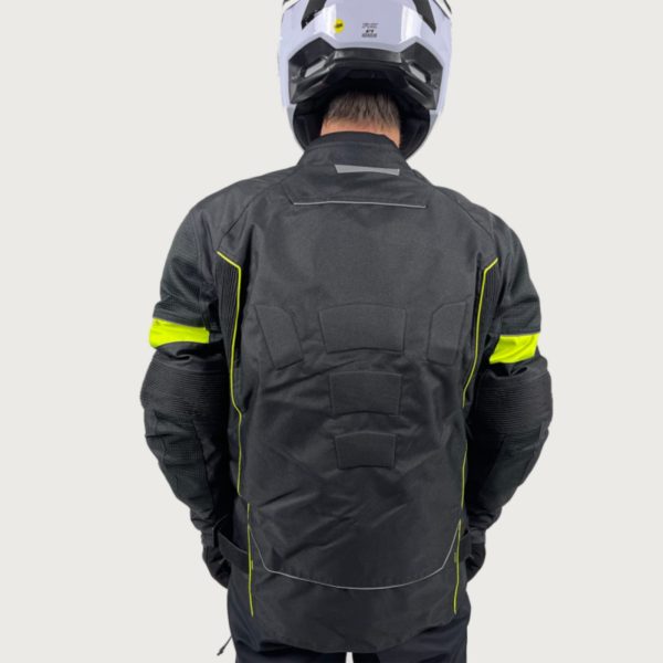 Chaqueta Moto Calle KMZ Racer Negro/Verde - Imagen 3