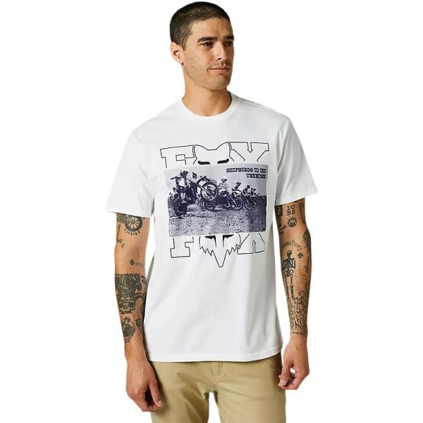 Polera Manga Corta Head Splitter Premium Blanco