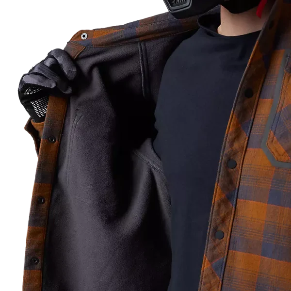 CHAQUETA DEFEND DRIVE  WINDBLOCK FLANNEL NUT - Imagen 3