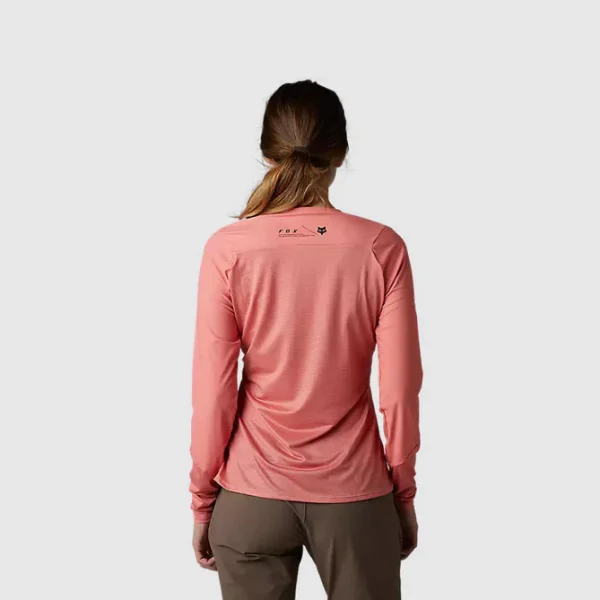 Polera Bicicleta Mujer Flexair Ascent Manga Larga Salmón Fox - Imagen 5