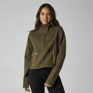 Poleron Lifestyle Mujer Calibrated DWR Verde Fox