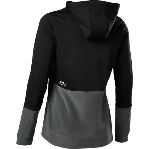 Poleron Bicicleta Mujer Ranger Windbloc® Negro/Gris Fox - Imagen 3