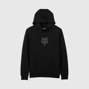 Poleron Lifestyle Canguro Fox Head Negro/Gris Fox