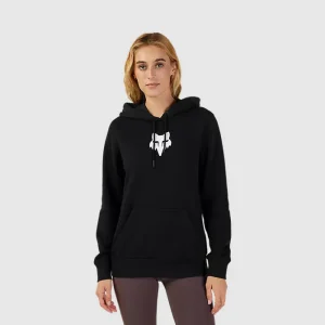 Poleron Lifestyle Mujer Canguro Fox Head Negro Fox