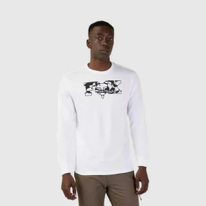 Polera Lifestyle Cienega Manga Larga Blanco Fox