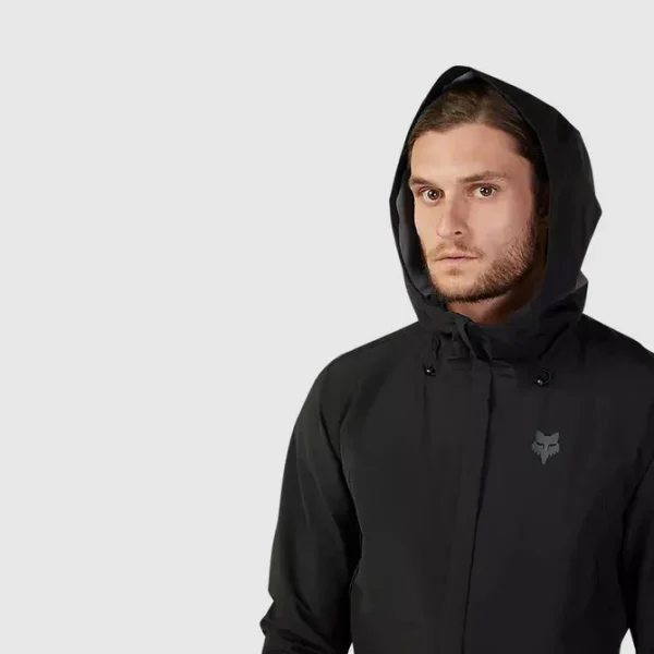 Chaqueta Bicicleta Impermeable Ranger Negro Fox - Imagen 3