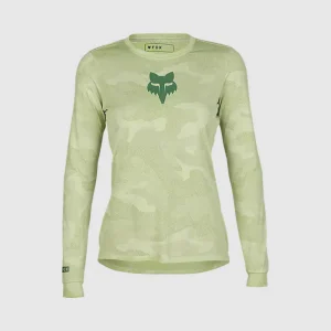 Polera Bicicleta Mujer Ranger TruDri™ Manga Larga Verde Fox