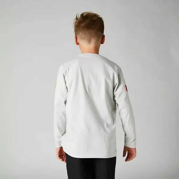 Polera Lifestyle Niño BNKR Manga Larga Gris Fox - Imagen 4