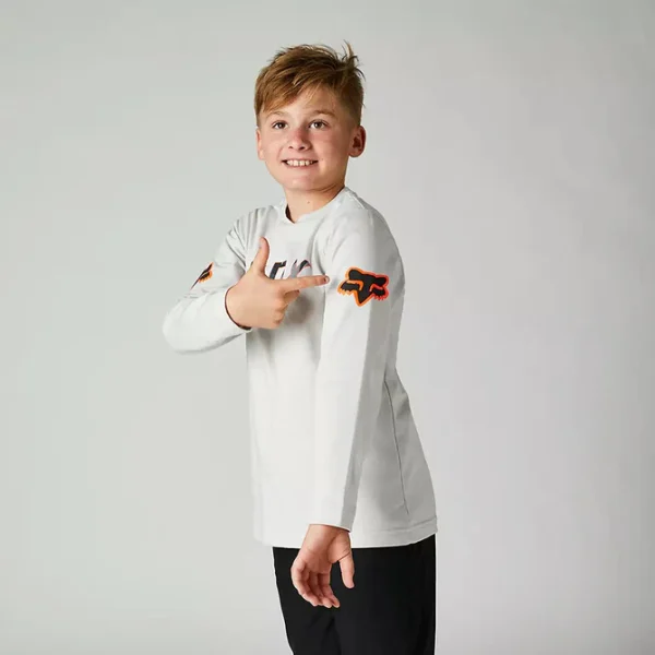 Polera Lifestyle Niño BNKR Manga Larga Gris Fox - Imagen 3