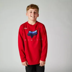Polera Lifestyle Niño RKANE Manga Larga Rojo Fox