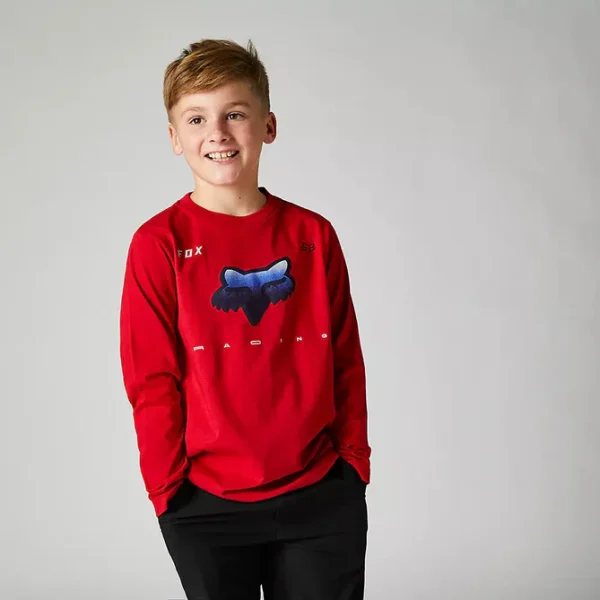 Polera Lifestyle Niño RKANE Manga Larga Rojo Fox - Imagen 3