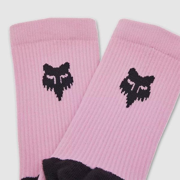 Calcetines Bicicleta Ranger TS57 6" Rosado Fox - Imagen 2