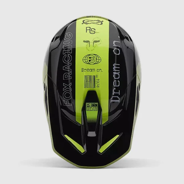 Casco Moto V1 Race Spec Verde Fox - Imagen 4