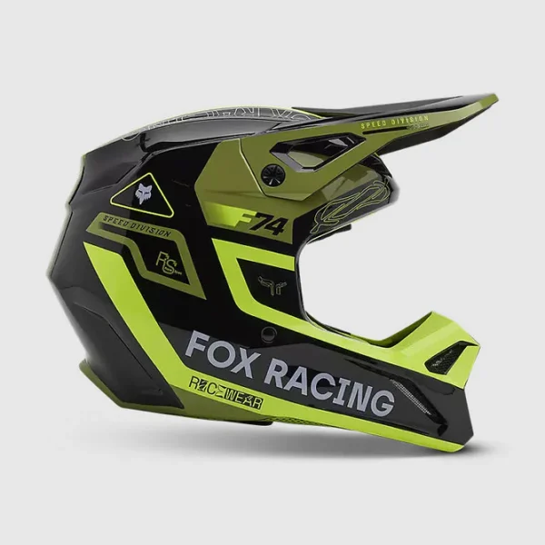 Casco Moto V1 Race Spec Verde Fox - Imagen 2