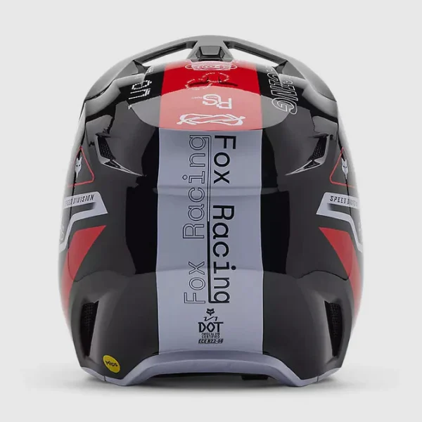 Casco Moto V1 Race Spec Rojo Fox - Imagen 5