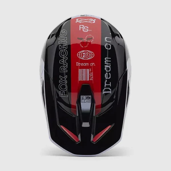 Casco Moto V1 Race Spec Rojo Fox - Imagen 4