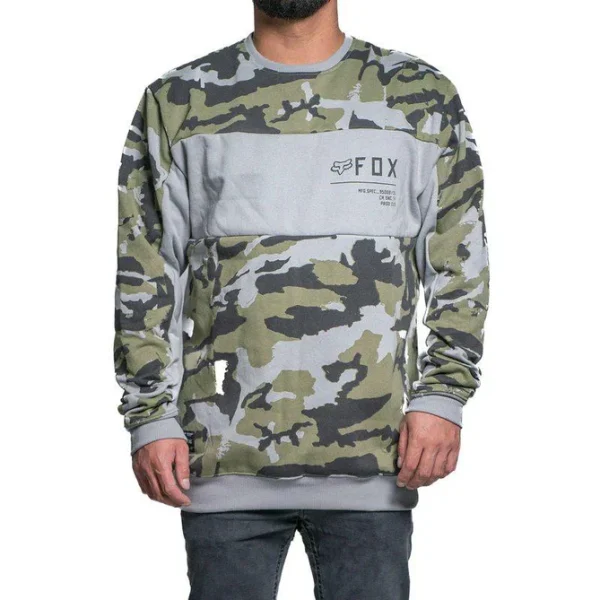 Poleron Lifestyle Refract Crew Negro Fox