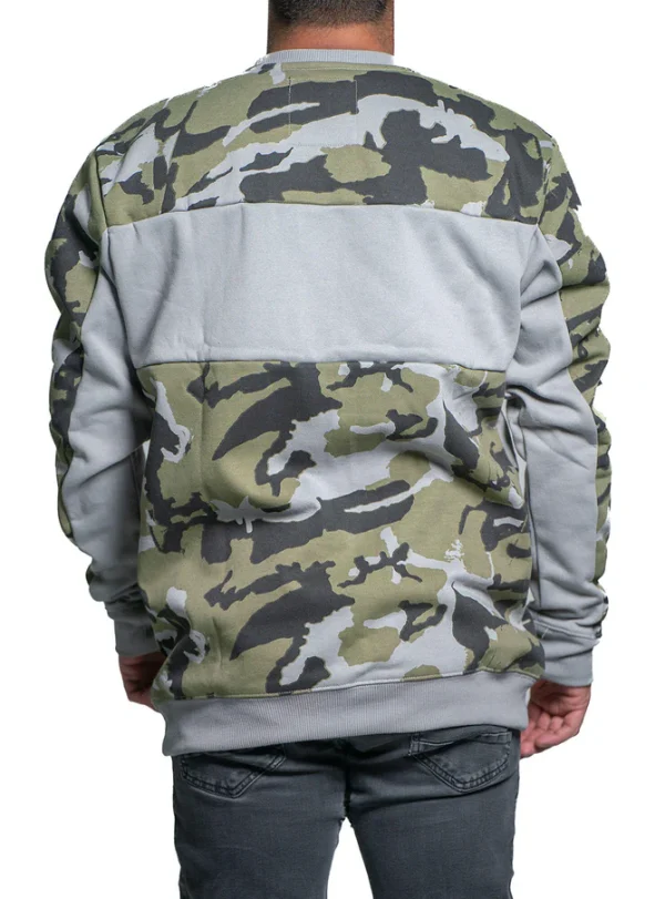 Poleron Lifestyle Refract Crew Negro Fox - Imagen 2