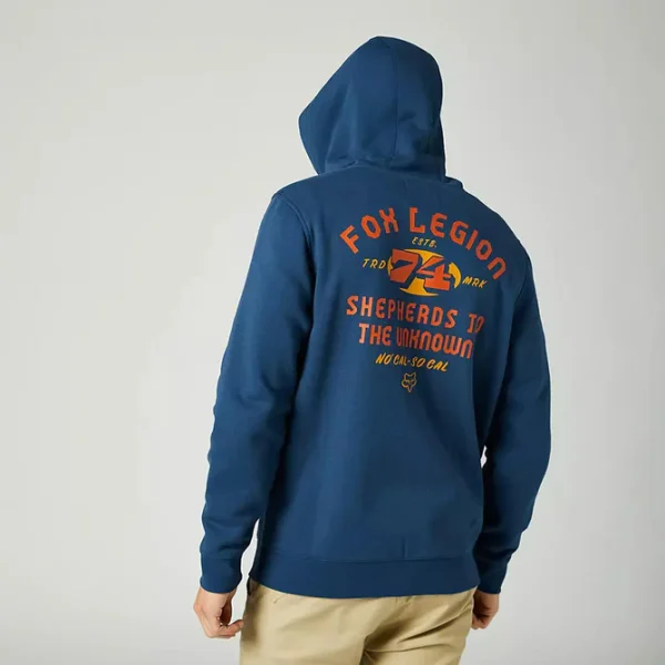 Poleron Lifestyle At Bay Zip Azul Fox - Imagen 3