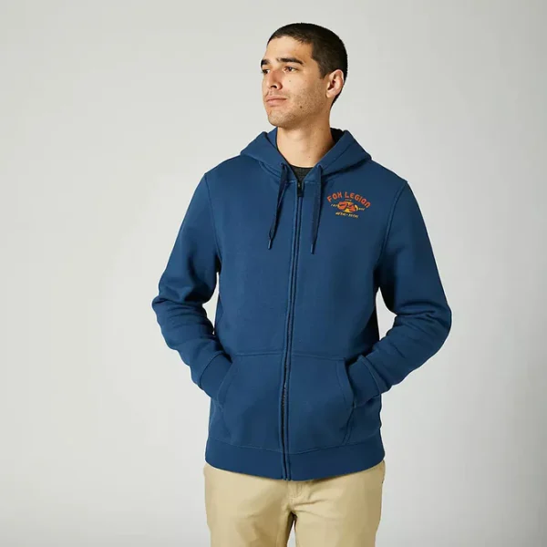 Poleron Lifestyle At Bay Zip Azul Fox - Imagen 2