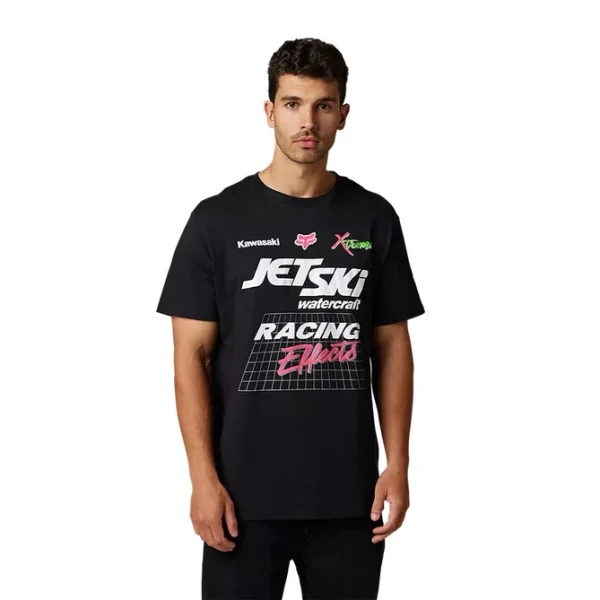 Polera Lifestyle Kawasaki Wet 'N' Wild Negro Fox