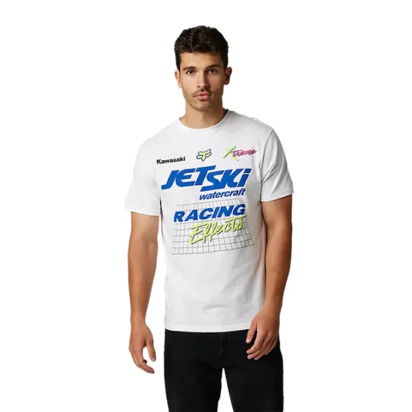 Polera Lifestyle Kawasaki Wet 'N' Wild Blanco Fox