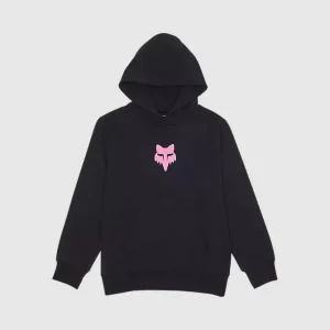 Poleron Lifestyle Niño Canguro Legacy Negro/Rosado Fox