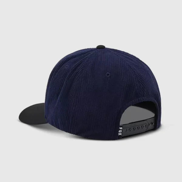 Gorro Jockey Lifestyle Moto-X Corduroy Azul Marino Fox - Imagen 2