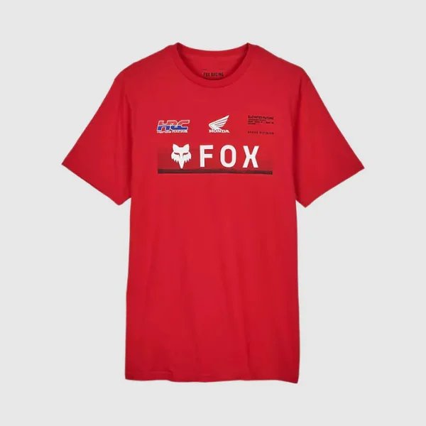 Polera Lifestyle Fox x Honda Rojo Fox