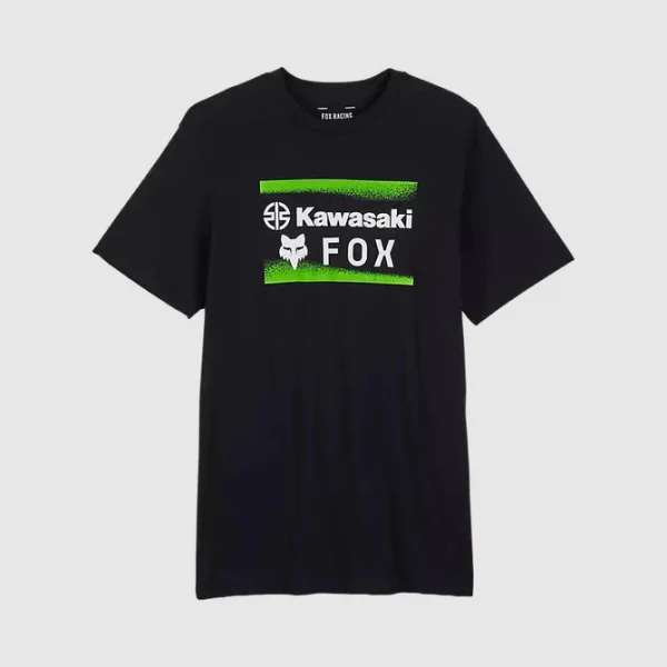 Polera Lifestyle Fox x Kawasaki Negro Fox - Imagen 2