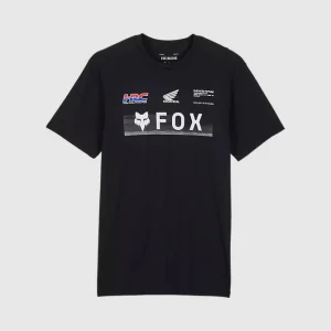 Polera Lifestyle Fox x Honda Negro Fox