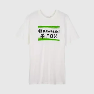 Polera Lifestyle Fox x Kawasaki Premium Blanco Fox