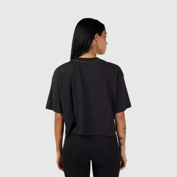 Polera Lifestyle Mujer Cienega Crop Negro Fox - Imagen 2
