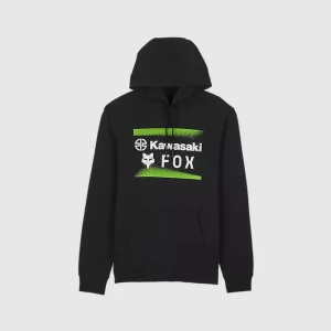 Poleron Lifestyle Canguro Fox x Kawasaki Negro Fox