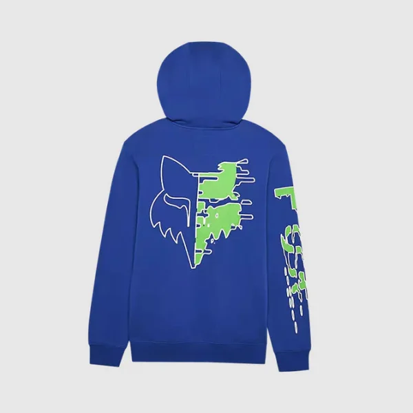 Poleron Lifestyle Canguro Emotion Blast Azul Fox - Imagen 2