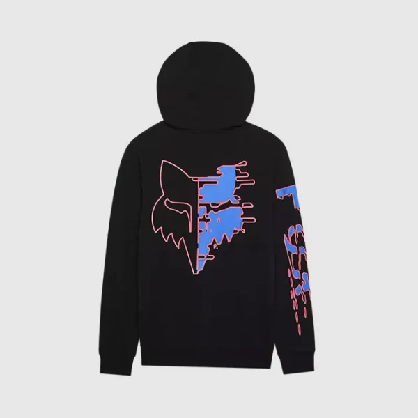 Poleron Lifestyle Canguro Emotion Blast Negro Fox - Imagen 2