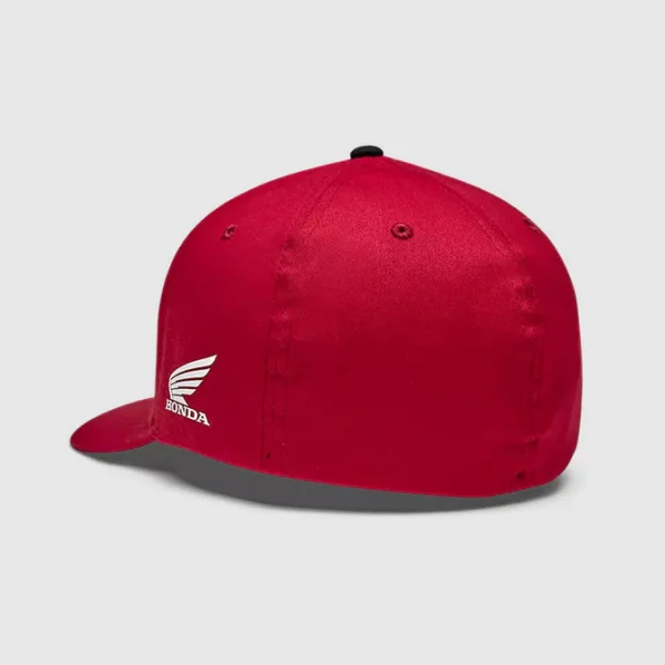 Gorro Jockey Lifestyle Honda Flexfit Rojo Fox - Imagen 2