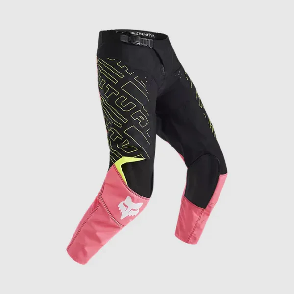 180 Traje Moto Niño Elevated Negro/Rosado Fox - Imagen 5