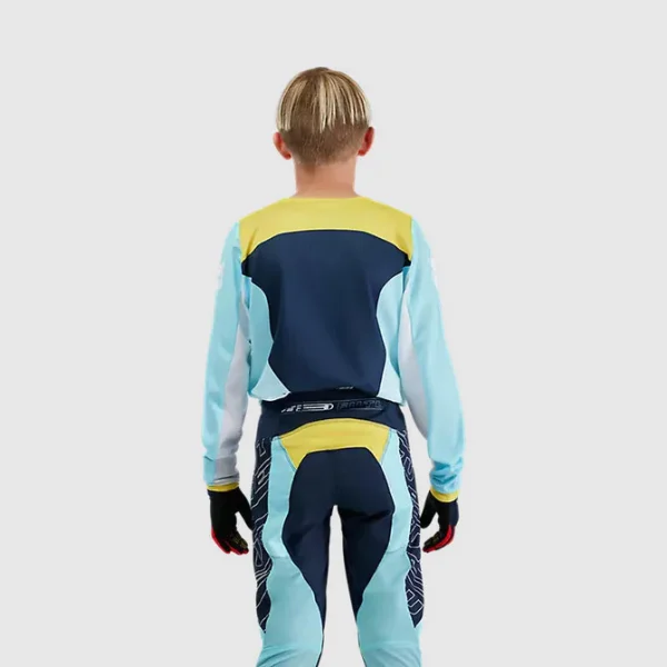 180 Traje Moto Niño Elevated Azul Fox - Imagen 2