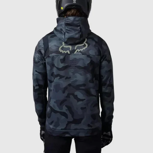 Chaqueta Moto Defend Drive Windbloc® Zip Negro Camo Fox - Imagen 4