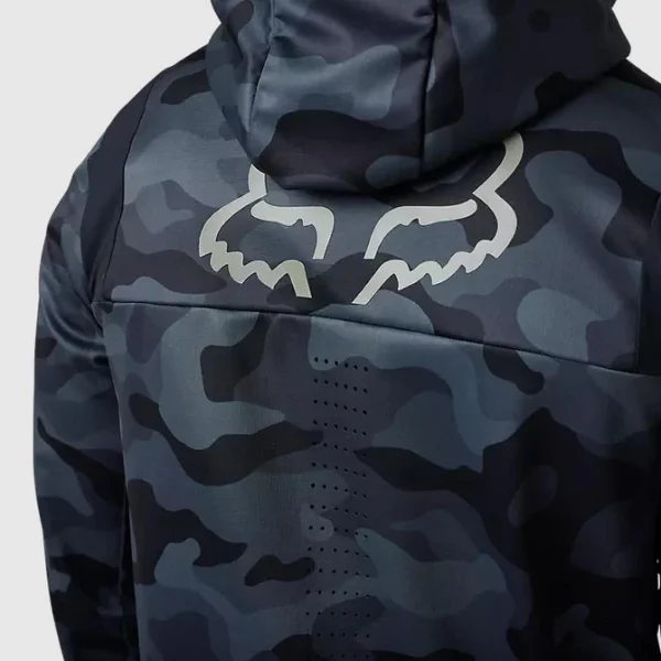 Chaqueta Moto Defend Drive Windbloc® Zip Negro Camo Fox - Imagen 3