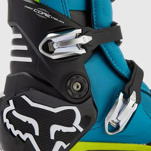 Botas Moto Motion Celeste/Verde Limon Fox - Imagen 6