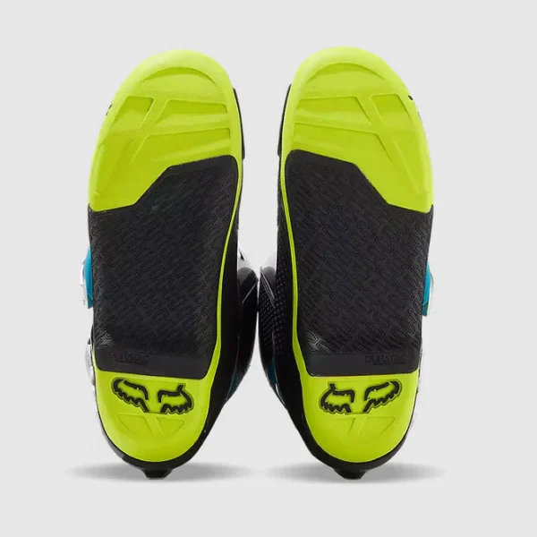 Botas Moto Motion Celeste/Verde Limon Fox - Imagen 4